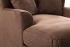 Cavadore XXL-Sessel Assado / Großer Polstersessel mit Holzfüßen und großer Sitzfläche / Inkl. 2 Zierkissen / 109 x 104 x 145 / Mikrofaser Hellbraun Bild 5
