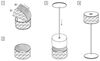 ab+ by Abert Logo tragbare Tischleuchte weiss Bild 3