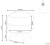 Pouf mit Stauraum HAWLEY Chenillegewebe Blau Bild 3