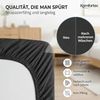 Komfortec 2er Pack Jersey Spannbettlaken 200x200 cm, 100% Baumwolle, Doppelpack Spannbettuch Bild 5