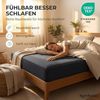 Komfortec 2er Pack Jersey Spannbettlaken 200x200 cm, 100% Baumwolle, Doppelpack Spannbettuch Bild 4