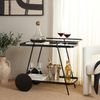 Safavieh Modern 2 Etagen Barwagen, Schwarz, 91 x 47 x 76 Bild 2