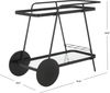 Safavieh Modern 2 Etagen Barwagen, Schwarz, 91 x 47 x 76 Bild 5