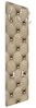 Bilderdepot24 Garderobenpaneel Design Muster Polster Beige (ausgefallenes Flur Wandpaneel mit Garderobenhaken Kleiderhaken hängend), moderne Wandgarderobe - Flurgarderobe im schmalen Hakenpaneel Design Bild 5