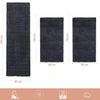 SIMPEX24 Hochflor-Bettumrandung Unicolor - Einfarbig, Höhe 30 mm, (Bett-Set, 3-tlg, Bettvorlage), Schlafzimmer Teppich Bettumrandung Läufer Set 3 teilig Bild 2