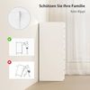 HOMCOM Kommode mit 5 Schubladen, für Kleidung und Utensilien (Schubladenschrank, 1 St, Sideboard), für Wohnzimmer, Schlafzimmer, Weiß Bild 5