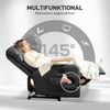 HOMCOM Massagesessel elektrisch Relaxsessel mit Massagefunktion (Ruhesessel, 1-St, Fernsehsessel), mit Fernbedienung, Drehbarem Tisch, Mikrofaser, Schwarz Bild 5