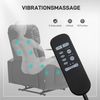 HOMCOM Massagesessel elektrisch Relaxsessel mit Massagefunktion (Ruhesessel, 1-St, Fernsehsessel), mit Fernbedienung, Drehbarem Tisch, Mikrofaser, Schwarz Bild 4