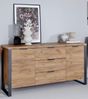 Jahnke Sideboard, Engineered Wood, Kerneiche, One Size Bild 2