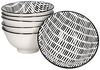 6er Set Jail Bowl-Schalen 500ml schwarz-weiß Müsli Salat Dessert Schüssel Bild 2