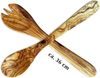 Olivenholz-erleben Salatbesteck (Set, 2-tlg, Gabel, Löffel), 30 cm aus Olivenholz Bild 4