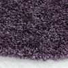 Carpetsale24 Shaggy Hochflor Teppich Wohnzimmer 160 cm Rund Violett - Modern Flauschiger Teppich Extra Weich, Pflegeleicht und Einfarbig - Ideal als Teppich für Schlafzimmer, Esszimmer und Küche Bild 5