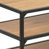 Lowboard 'SEAFORD', Wildeiche, Metall schwarz Bild 4