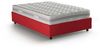 Talamo Italia - Gaia Doppelbett, Bettkasten mit Stoffbezug, 100 % Made in Italy, seitliche Öffnung, inklusive Matratze 120x190 cm, Rot Bild 3