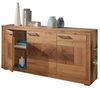 Lomadox Sideboard WINNIPEG-69, Kommode 171cm, Eiche massiv geölt, Hirnholz-Details, montiert Bild 4