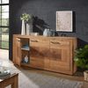 Lomadox Sideboard WINNIPEG-69, Kommode 171cm, Eiche massiv geölt, Hirnholz-Details, montiert Bild 5