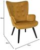 HOME DECO FACTORY, HD0365, Giulia Yellow Wohnzimmersessel, Lounge Edition, Möbel, Sitz, Sofa und Sessel, 68 x 96 x 75 cm, Sitzhöhe 43 cm, Gelb Bild 3