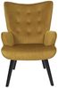HOME DECO FACTORY, HD0365, Giulia Yellow Wohnzimmersessel, Lounge Edition, Möbel, Sitz, Sofa und Sessel, 68 x 96 x 75 cm, Sitzhöhe 43 cm, Gelb Bild 5