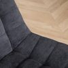 IDIMEX Drehstuhl VASILO, Bürostuhl höhenverstellbar mit Metallgestell und Cordstoff Schwarz Bild 4