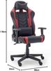 Bürostuhl DX-Racer OK132-NR schwarz und rot Bild 2