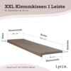 Lycce Bankauflage XXL Klemmkissen, Bankauflage, Sitzkissen für Sitzbank, viele Farben, (1 St), verrutscht nicht, 150cm breit, hochwertiger Kunstlederbezug Bild 2