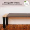 Lycce Bankauflage XXL Klemmkissen, Bankauflage, Sitzkissen für Sitzbank, viele Farben, (1 St), verrutscht nicht, 150cm breit, hochwertiger Kunstlederbezug Bild 5
