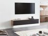 Wandmontierter TV-Schrank GLADSTONE Braun Schwarz Bild 2