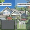 AXT SHADE Balkon Sichtschutz Wetterfest 150x300 cm Balkonverkleidung Balkonabdeckung Balkonbespannung Blickdichte Windschutz und UV-Schutz mit Kabelbinder für Balkongeländer-Anthrazit Bild 5