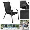 4er Outdoorstuhl Gartenstuhl Stapelstuhl Metall Anthrazit schwarz Bild 4
