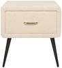 Nachttisch FLAYAT Bouclé Beige Bild 5