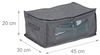 relaxdays Unterbettkommode Aufbewahrungstasche 3er Set, grau Bild 4