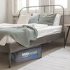 relaxdays Unterbettkommode Aufbewahrungstasche 3er Set, grau Bild 2