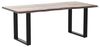 junado Baumkantentisch 200x100 cm Indira, nussbaumfarbig, Esszimmertisch aus Akazie, Holz-Tisch mit schwarz lackierten Beinen Bild 5