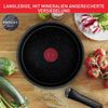 Tefal Topf-Set L39996 Ingenio Black Stone, Topfset Induktion stapelbar, Antihaft, Aluminium (Set, 4-tlg, je 1 Stielkasserolle Ø 16/18/20 cm, 1 abnehmbarer Griff), Thermo-Signal bei idealer Brattemperatur, für alle Herdarten geeignet Bild 3