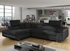 Menzzo Antoni Schlafsofa, Kunstleder (P.U.), Schwarz, 200 Bild 2