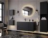 Unterschrank Skelbolu 20x60x40 cm Schwarz [en. casa] Bild 2