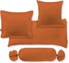 Fleuresse Mako-Satin Kissenbezüge 40x60 cm uni mit RV DP 5215 terra Bild 3