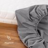 Blumtal® Spannbettlaken 80x200 cm - Spannbettlaken Microfaser - Oekotex zertifiziertes Bettlaken 80x200 cm - Spannbettlaken 80x200 cm - Spannbettücher 80x200 - Leintuch - Laken - 80x200 cm - Grau Bild 5