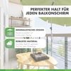 Doppler Balkonklammer für Sonnenschirm Universal I Praktische Balkonhalterung zur Montage eines Sonnenschirmes an eckigen Balkongeländern I Platzsparende Balkonbefestigung Bild 2