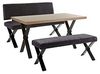 Homexperts COLT Vorbank, Lederimitat, Schwarz, 140 Bild 5