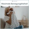 emma & noah Premium Baby Schlafsack, Flauschig Weich, Bequem & Atmungsaktiv, 100% natürliche Baumwolle, Oeko-TEX Zertifiziert Großzügige Bewegungsfreiheit, 2.5 TOG (Leo Grau, 60 cm) Bild 3