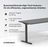 elektrisch höhenverstellbarer Schreibtisch ECO 120 x 60 cm - Gestell Schwarz, Platte Anthrazit Bild 3