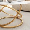 Couchtisch Calgary Weiß/Gold 79.5 x 46 cm mit großer Arbeitsfläche Vicco Bild 5