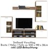 Wohnwand Anbauwand Wohnzimmerschrank ca. 230 cm breit FRONTAL Artisan Eiche Nb. / Weiß Bild 3