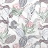 Primera Mako-Satin Bettwäsche 155x220 Blätter Blüten weiß rosa grün 243218-84 Bild 4