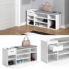 Schuhbank Eleon Weiß 101.1 x 45 cm Vicco Bild 4