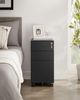 Songmics Rollcontainer, mit 3 Schubladen, vormontiert, abschließbarer Büroschrank mit Hängeregistratur, Stahl, schwarz, 45 x 30 x 60 cm Bild 4