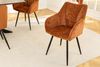 riess-ambiente Esszimmerstuhl AVIGNON rost braun - Chenille, Metall-Füße, drehbar, mit Armlehne (Einzelartikel, 1 St), 360° Drehfunktion im Retro-Design – ideal für Esszimmer oder Büro Bild 4
