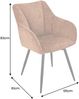 riess-ambiente Esszimmerstuhl AVIGNON rost braun - Chenille, Metall-Füße, drehbar, mit Armlehne (Einzelartikel, 1 St), 360° Drehfunktion im Retro-Design – ideal für Esszimmer oder Büro Bild 3