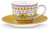 PiP Studio Espressotasse Lily&Lotus Yellow Espressotasse mit Untertasse 0,12l Set2, Porzellan Bild 3